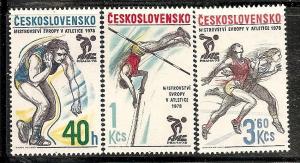 Czechoslovakia 2168-70 MNH 1978 Athletic Championships