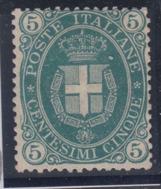 Italy Regno - Sassone n. 44 SUPER CENTERED - unused no gum