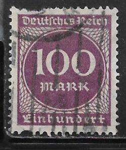 Germany 229: 100m Numeral, used, F-VF