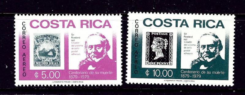 Costa Rica C752-53 MNH 1979 Sir Rowland Hill