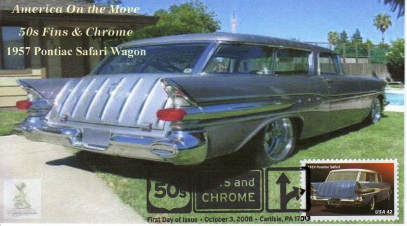 50s Fins & Chrome First Day Cover #4, from Toad Hall Covers!