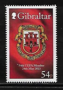 Gibraltar 1384 Soccer Mint NH