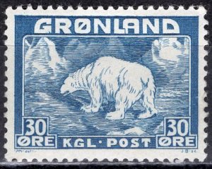 Greenland 1946: Sc. # 8;  MH Single Stamp