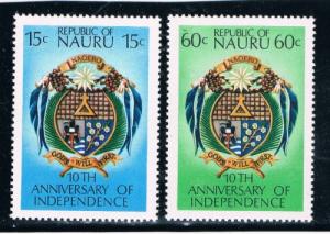 Nauru 159-60 Set MNH (N0080)