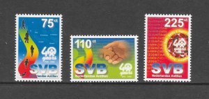 NETHERLANDS ANTILLES - CLEARANCE  #939-41 SOCIAL INSURANCE MNH