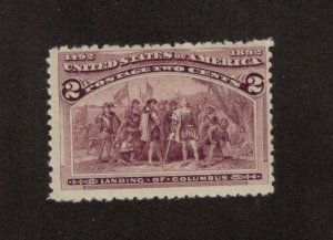 SCOTT  231  MINT NEVER HINGED  SHERWOOD STAMP 1-8