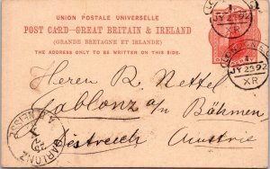 England 1892 - UPU Postcard - London - J1758