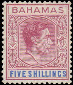 Bahamas #112, Incomplete Set, 1938-1946, Hinged