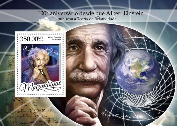 MOZAMBIQUE 2016 SHEET ALBERT EINSTEIN NOBEL PRIZE