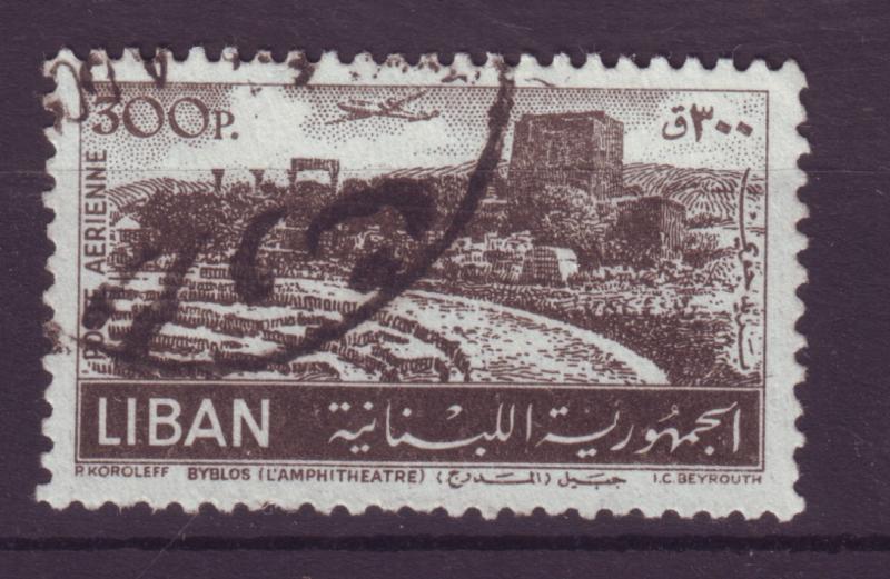 J6692 JLs stamps 1953 lebanon used hv set #c174 $7.50v air