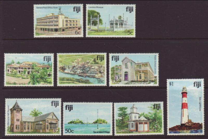 Fiji 412,413,415,417,420-424 Architecture MNH VF