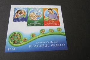 New Zealand S/S Health 2007 Sc B187a MNH