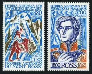 FSAT 64-65,MNH.Michel 109-110. James Clark Ross,1976.