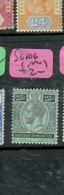 BRITISH HONDURAS (P2509B)  KGV  25C  SG 106       MOG