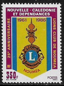 New Caledonia #550 MNH Stamp - Noumea Lions Club