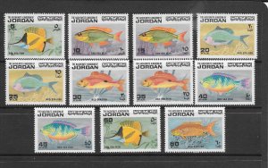 FISH - JORDAN #758-68  MNH