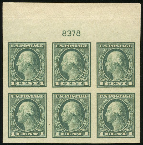 US #481 PLATE BLOCK, SUPERB mint never hinged,   A SUPER CLASSIC PLATE!