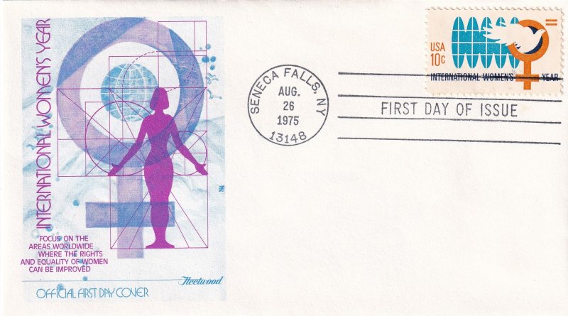 1975, Int'l Women's Year, Fleetwood, FDC (E11734)