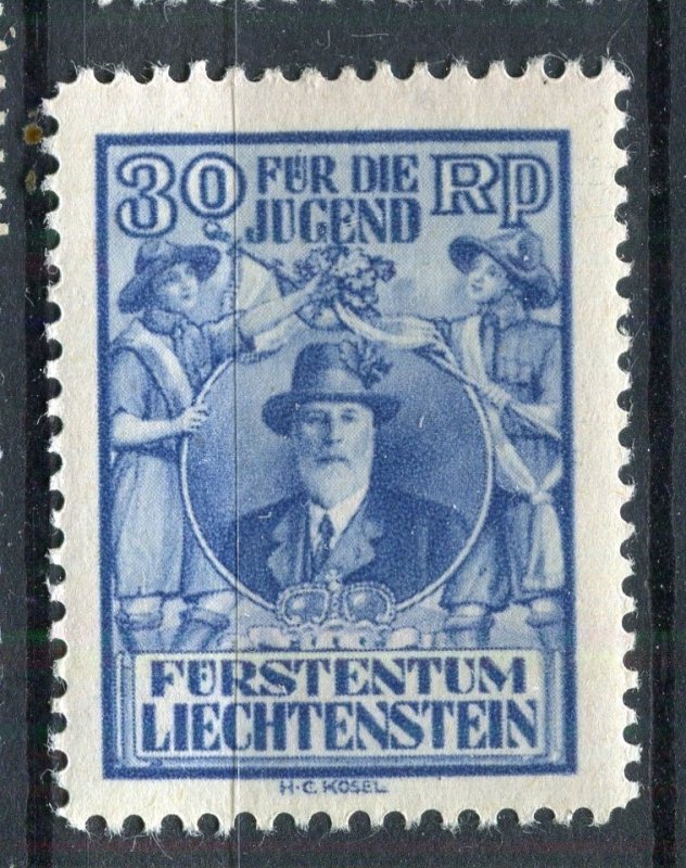 LIECHTENSTEIN; 1932 early Child Welfare issue Mint hinged 30rp. value
