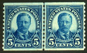 U.S. #602 MINT PAIR OG NH
