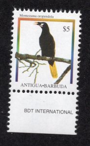 Antigua 1995 $5 Bird, Scott 1879 MNH, value = $4.75