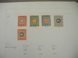 PERSIA, Excellent Stamp Collection hinged on pages