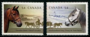 2329-2330 Canada 54c Horses SA, used