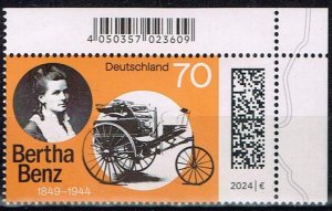 Germany 2024,Sc.# MNH Bertha Benz, 175th Birthday, Mi.#3828