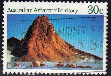 Australia Antarctic Territory #L66 Mt. Coates, used. Heavy Crease