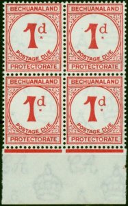 Bechuanaland 1932 1d Carmine SGD5 V.F MNH Block of 4