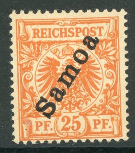 Germany 1900 Samoa 25pf Orange Scott #55 Mint E631