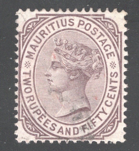 MAURITIUS #67, Used,  VF  CV $85.00  .....   3830043
