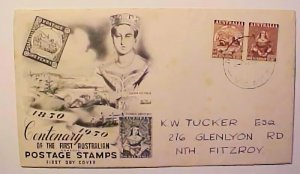 AUSTRALIA FDC CENTENARY 1950 MELBOURNE 22