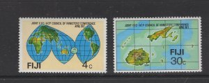 Fiji #374-75 (1977 Maps set) VFMNH CV $0.85