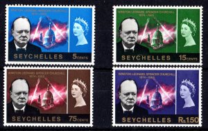 Seychelles 1966 Sc#222/225 CHURCHILL MEMORIAL ISSUE Set (4) MNH