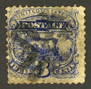 U.S. #114 USED CREASE THIN