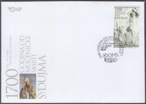 CROATIA Sc # 551 FDC - 1700th ANN MARTYRDOM of ST DOMNIO