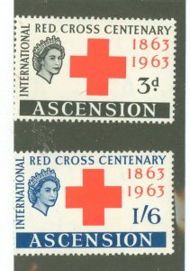 Ascension #90-91 Mint (NH) Single (Complete Set)