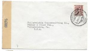 Mexico Censored Cover Chihuahua to US 1945 WWII Censor Tape 