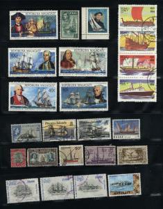 Boats 38 different  Mint & used  PD