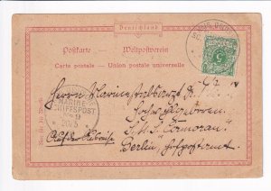 German Seapost #9, SMS Habicht, 1900 (M6309)