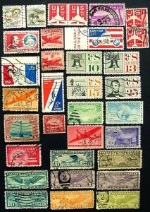 USA, Packet of Air Mails, 31 Different C6 // C92