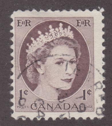 Canada 337 Queen Elizabeth II, Wilding Portrait 1954