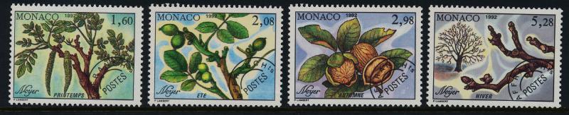 Monaco 1809-12 MNH Walnut  Tree, Flower