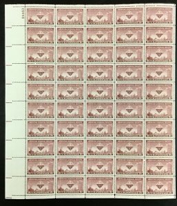 1002  Chemical Society, 75th Anniversary MNH 3 c Sheet  of 50 FV $1.50  1951