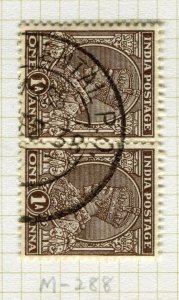 INDIA; Early GVI issue + POSTMARK on fine used value, Experimental PO M-288