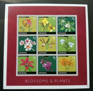 Grenada Blossoms & Plants 2014 Flora Flower (sheetlet) MNH