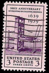 # 857 USED PRINTING TERCENTENARY