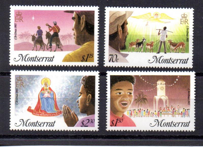 Montserrat 588-591 MNH