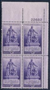 MALACK 902 F-VF OG NH (or better) Plate Block of 4 (..MORE.. pbs902